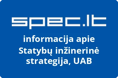Statybų inžinerinė strategija, UAB | spec.lt