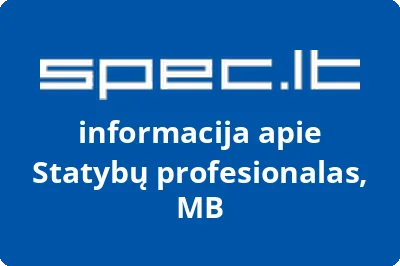 Statybų profesionalas, MB | spec.lt