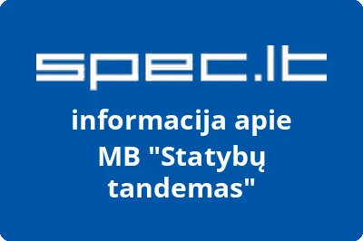 Statybų tandemas, MB | spec.lt