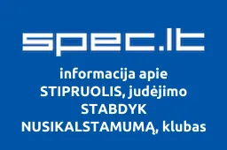 STIPRUOLIS, judėjimo STABDYK NUSIKALSTAMUMĄ, klubas