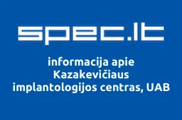 Kazakevičiaus implantologijos centras, UAB | spec.lt