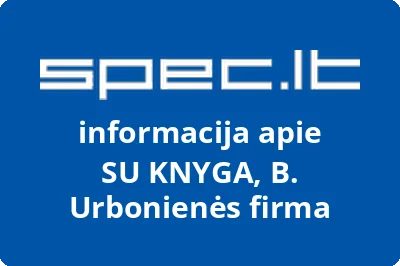 SU KNYGA, B. Urbonienės firma