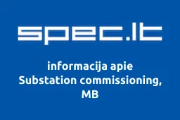 Substation commissioning, MB | spec.lt