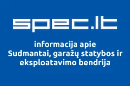 Sudmantai, garažų statybos ir eksploatavimo bendrija | spec.lt