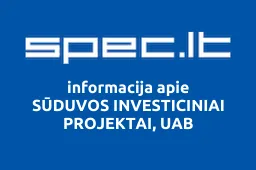 SŪDUVOS INVESTICINIAI PROJEKTAI, UAB | spec.lt