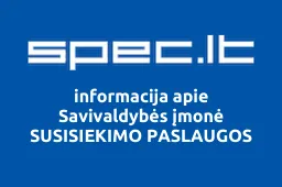 Savivaldybės įmonė SUSISIEKIMO PASLAUGOS | spec.lt