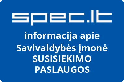 Savivaldybės įmonė SUSISIEKIMO PASLAUGOS