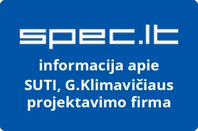 SUTI, G.Klimavičiaus projektavimo firma