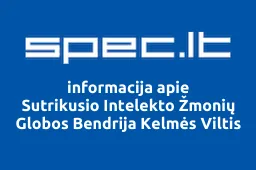 Sutrikusio Intelekto Žmonių Globos Bendrija Kelmės Viltis iliustracija