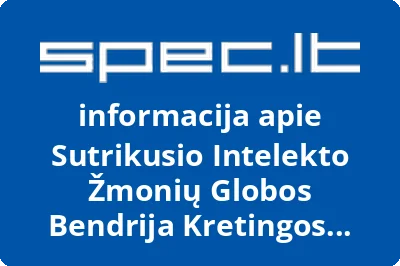 Sutrikusio Intelekto Žmonių Globos Bendrija Kretingos Viltis
