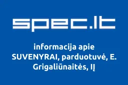 SUVENYRAI, parduotuvė, E. Grigaliūnaitės, IĮ