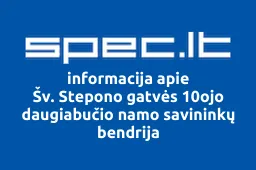 Šv. Stepono gatvės 10ojo daugiabučio namo savininkų bendrija | spec.lt