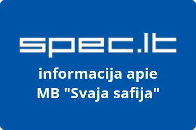 Svaja safija, MB | spec.lt