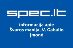 Švaros manija, V. Gabalio įmonė | spec.lt