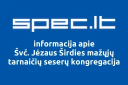 Švč. Jėzaus Širdies mažųjų tarnaičių seserų kongregacija | spec.lt