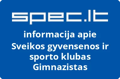 Sveikos gyvensenos ir sporto klubas Gimnazistas
