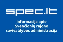 Švenčionių rajono savivaldybės administracija | spec.lt