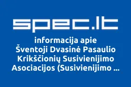 Šventoji Dvasinė Pasaulio Krikščionių Susivienijimo Asociacijos (Susivienijimo Bažnyčios) Jaunimo Religinė Bendruomenė iliustracija