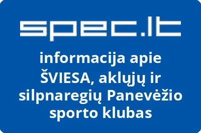 Panevėžio sporto klubas Šviesa | spec.lt