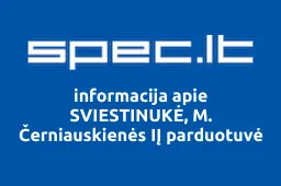 SVIESTINUKĖ, M. Černiauskienės IĮ parduotuvė | spec.lt