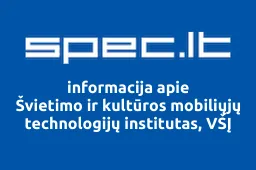 Švietimo ir kultūros mobiliųjų technologijų institutas, VŠĮ | spec.lt