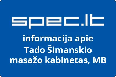 Tado Šimanskio masažo kabinetas, MB