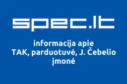 TAK, parduotuvė, J. Čebelio įmonė iliustracija