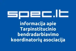 Tarpinstitucinio bendradarbiavimo koordinatorių asociacija | spec.lt