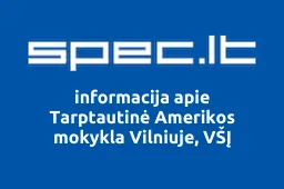 Tarptautinė Amerikos mokykla Vilniuje, VŠĮ | spec.lt
