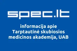 Tarptautinė skubiosios medicinos akademija, UAB | spec.lt