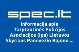 Tarptautinės Policijos Asociacijos (Ipa) Lietuvos Skyriaus Panevėžio Rajono Poskyris | spec.lt