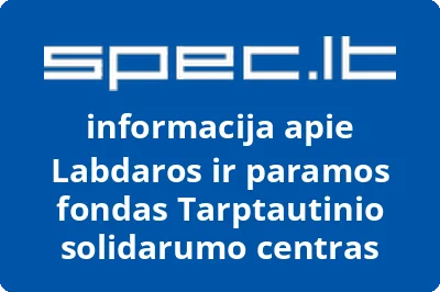 Labdaros ir paramos fondas Tarptautinio solidarumo centras