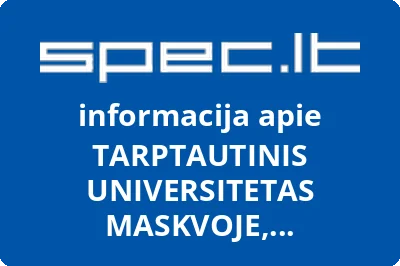 TARPTAUTINIS UNIVERSITETAS MASKVOJE, (humanitarinis) NTŠANO, atstovybė Lietuvoje