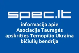 Asociacija Tauragės apskrities Ternopilio Ukraina bičiulių bendrija iliustracija