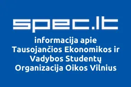 Tausojančios Ekonomikos ir Vadybos Studentų Organizacija Oikos Vilnius | spec.lt