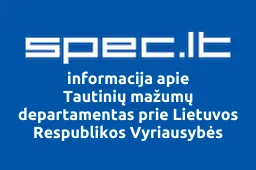 Tautinių mažumų departamentas prie Lietuvos Respublikos Vyriausybės | spec.lt