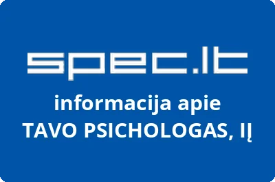 TAVO PSICHOLOGAS, IĮ | spec.lt