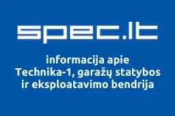 Technika-1, garažų statybos ir eksploatavimo bendrija | spec.lt