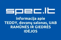 TEDDY, dovanų salonas, UAB RAMŪNĖS IR GIEDRĖS IDĖJOS iliustracija
