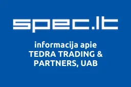 TEDRA TRADING & PARTNERS, UAB | spec.lt