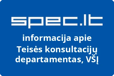 Teisės konsultacijų departamentas, VŠĮ