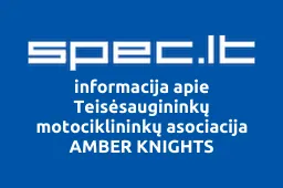 Teisėsaugininkų motociklininkų asociacija AMBER KNIGHTS iliustracija