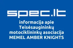 Teisėsaugininkų motociklininkų asociacija MEMEL AMBER KNIGHTS iliustracija