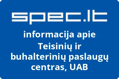 Teisinių ir buhalterinių paslaugų centras, UAB