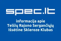 Telšių Rajono Sergančiųjų Išsėtine Skleroze Klubas | spec.lt