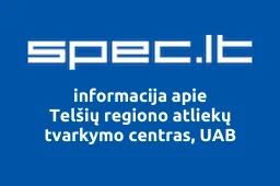 Telšių regiono atliekų tvarkymo centras, UAB | spec.lt