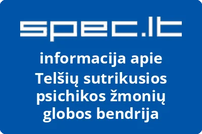 Telšių sutrikusios psichikos žmonių globos bendrija | spec.lt
