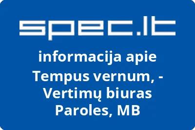 Tempus vernum, MB