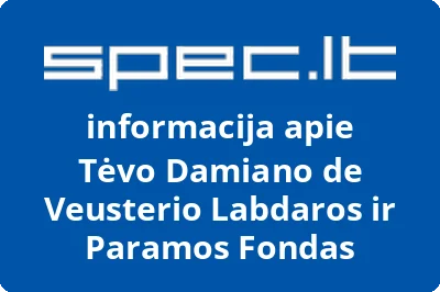 Tėvo Damiano de Veusterio labdaros ir paramos fondas