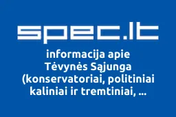 Tėvynės Sąjunga (konservatoriai, politiniai kaliniai ir tremtiniai, krikščioniškieji demokratai) | spec.lt